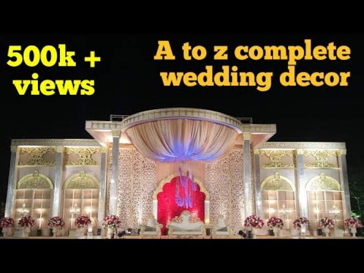 Indian royal wedding decoration idea #weddingdecordes #weddingstage #diybudget-decor