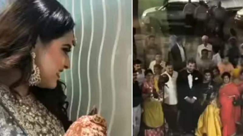 Wedding News: Cute bride eagerly waits for groom, does THIS when she sees him watch