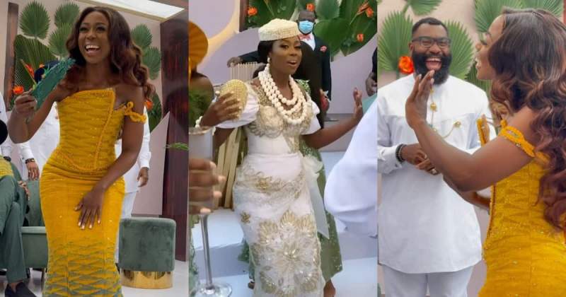 Sika Osei: Ghanaian Actress Marries In Beautiful Traditional Wedding (Videos)