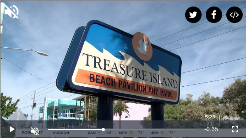 Treasure Island's Sunset Beach Pavilion is popular wedding spot