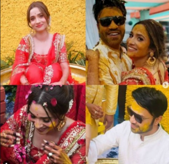 Ankita Lokhande's turmeric ceremony photos revealed, wedding is today