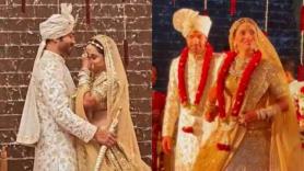 Ankita Lokhande-Vicky Jain wedding FIRST PICS: Actress gets teary-eyed during varmala