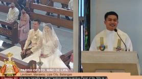 Priest delivers homily for ex-girlfriend's wedding