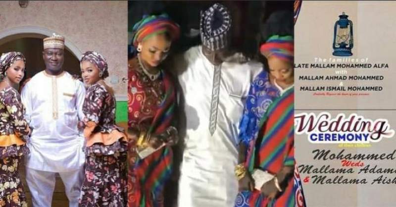 Video from wedding ceremony of man who married two women on the same day in Niger state (video)