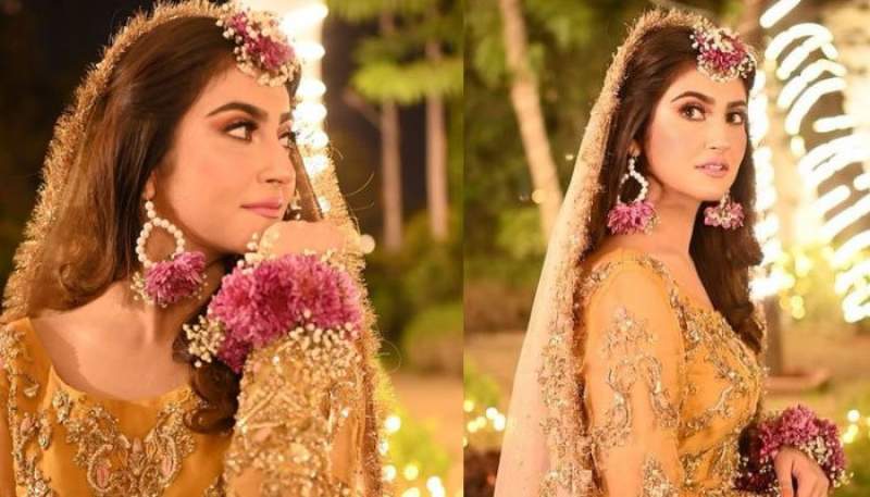 Hiba Bukhari kicks off wedding festivities with glittering Mayun