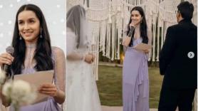 Shraddha Kapoor turns officiator for her makeup artist's weddingWATCH!